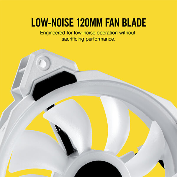 Corsair ICUE LL120 RGB White Cabinet Fan (Triple-Pack)